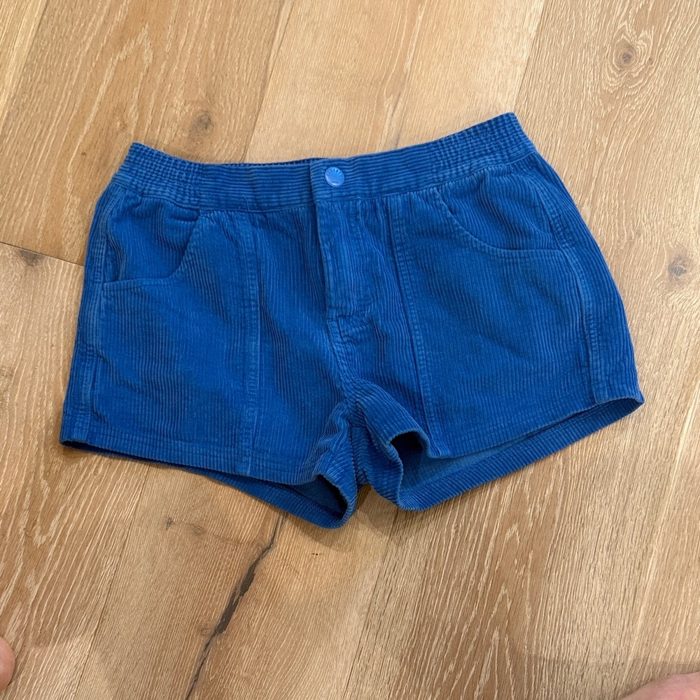 Faherty High Waist Deep Blue Shorts